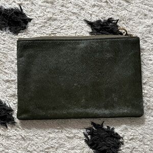 Madewell Dark Green Clutch 9x5.5